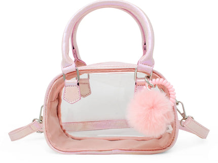 Game Day Glam Clear Crossbody Bag Pink