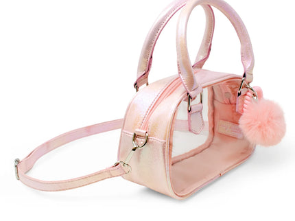Game Day Glam Clear Crossbody Bag Pink