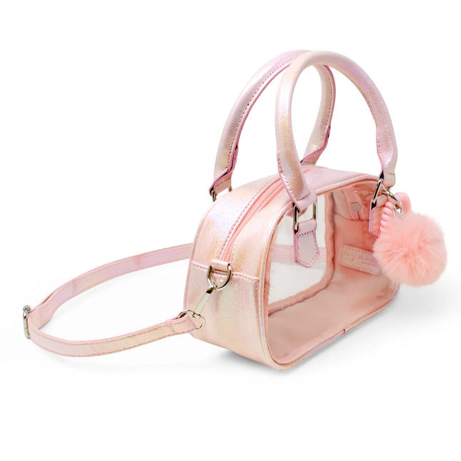 Game Day Glam Clear Crossbody Bag Pink