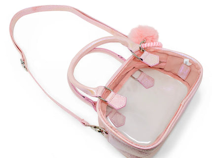 Game Day Glam Clear Crossbody Bag Pink