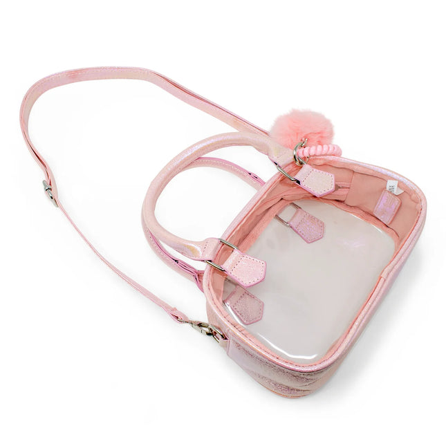 Game Day Glam Clear Crossbody Bag Pink
