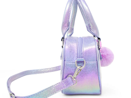 Game Day Glam Clear Crossbody Bag Purple