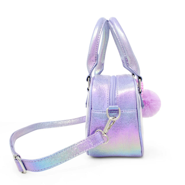 Game Day Glam Clear Crossbody Bag Purple