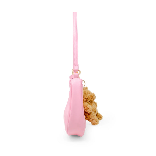 Teddy Charm Shoulder Bag Pink