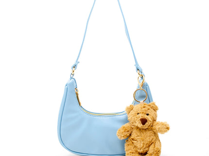 Teddy Charm Shoulder Bag Blue