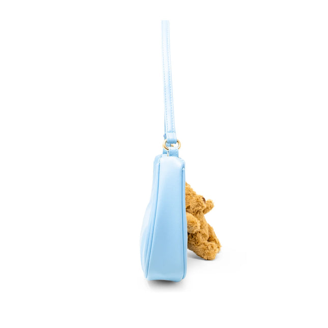 Teddy Charm Shoulder Bag Blue