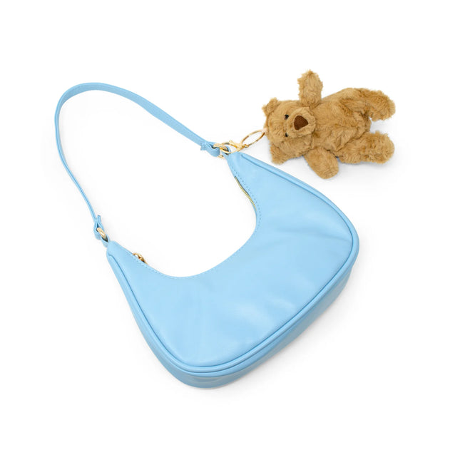 Teddy Charm Shoulder Bag Blue