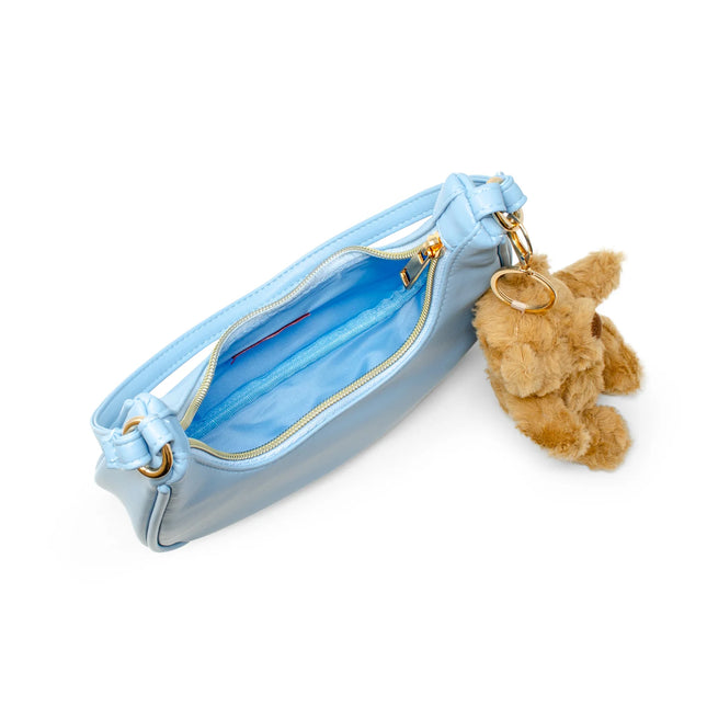 Teddy Charm Shoulder Bag Blue