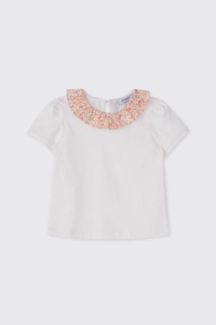 Floral Collar Top