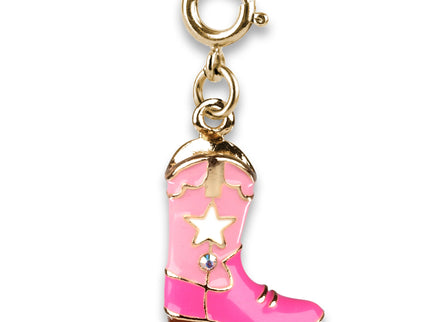 Gold Cowboy Boot Charm