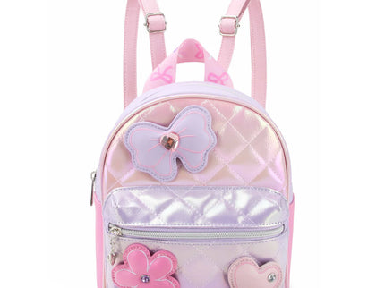 Bow, Heart, & Daisy Patched Quilted Mini Backpack