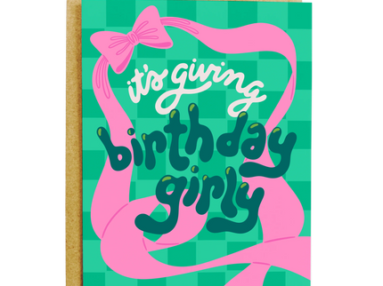 Birthday Girly Card