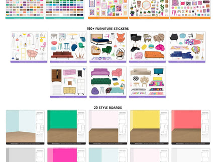 Interior Design Sketch & Sticker Stylist