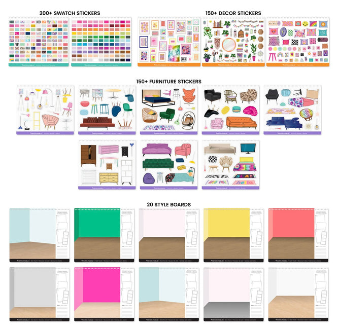 Interior Design Sketch & Sticker Stylist