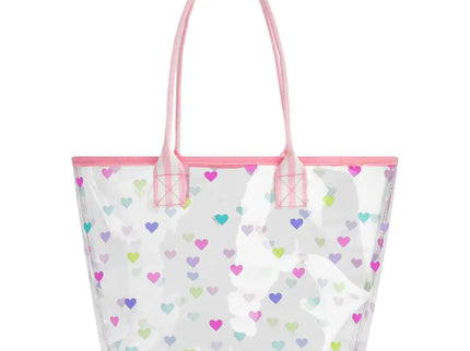 Heart Confetti Clear Tote Bag