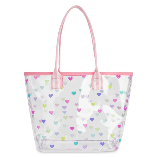 Heart Confetti Clear Tote Bag
