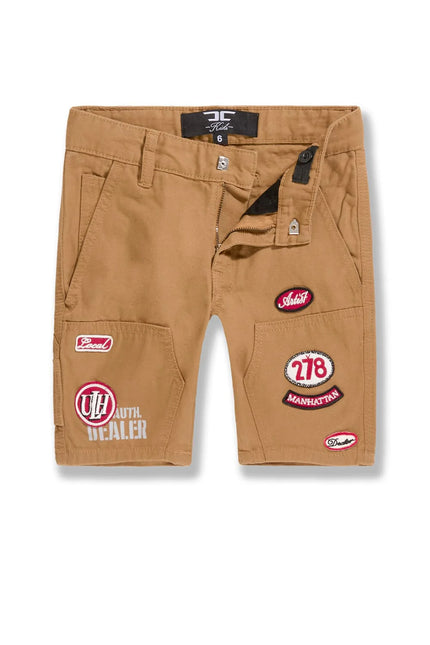 Boys Mechanics Shorts Brown