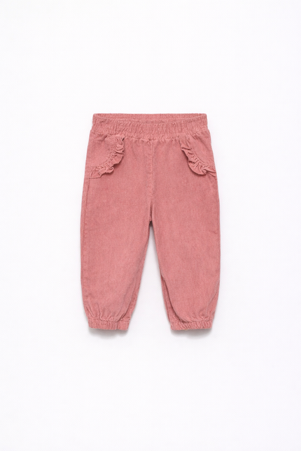 Girl Corduroy Ruffle Pants