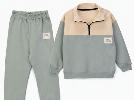 Boys Color Block Q-Zip Set