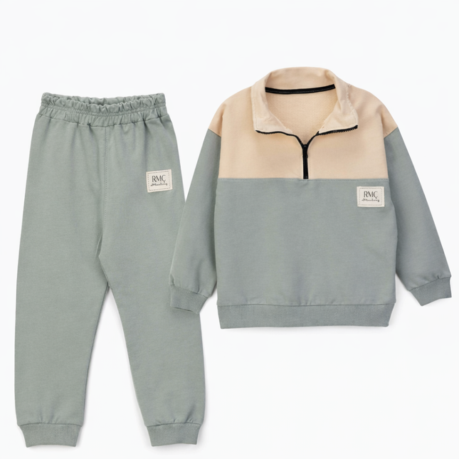 Boys Color Block Q-Zip Set