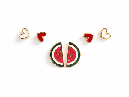 Mini Love + Melon Trio Stud Set
