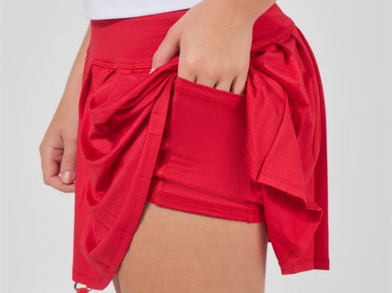 Pleated Skirt Set with Mini Purse