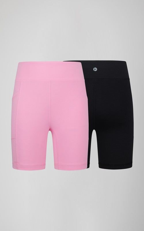 Girls Biker Shorts - 2 Pack