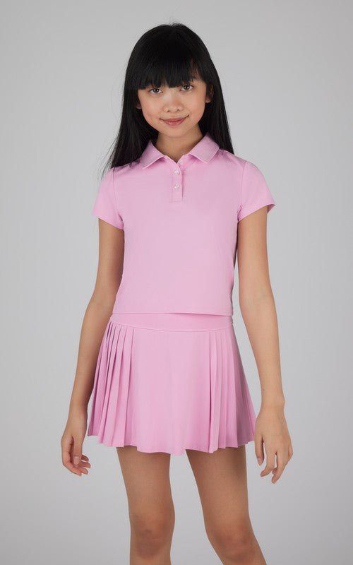 Pink Prep Tennis Pleated Set