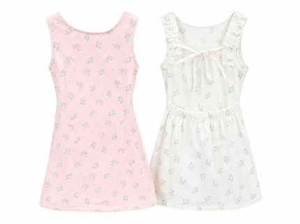 Tie Back Floral Dress