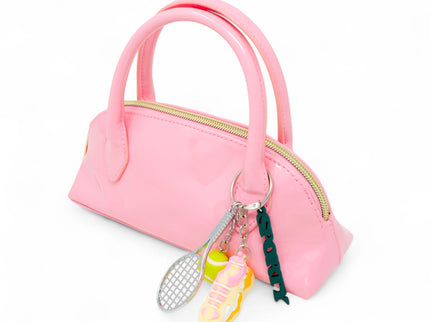 Pink Sporty Charm Top Handle Bag