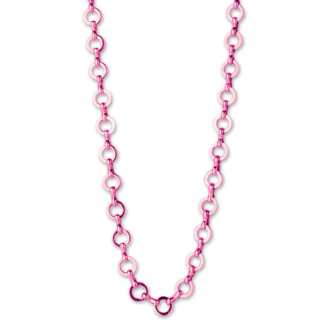 Pink Chain Choker Necklace