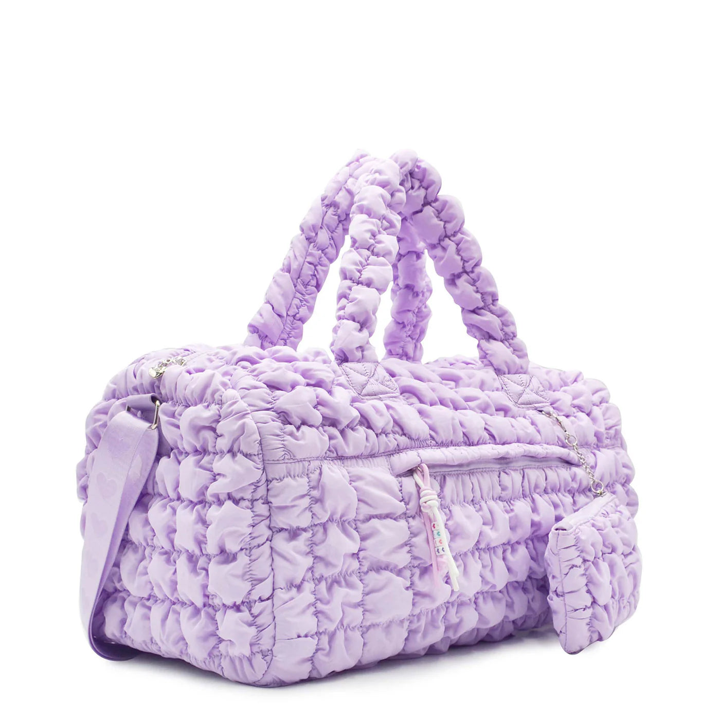 Quilted Scrunchies Large Duffle - Purple