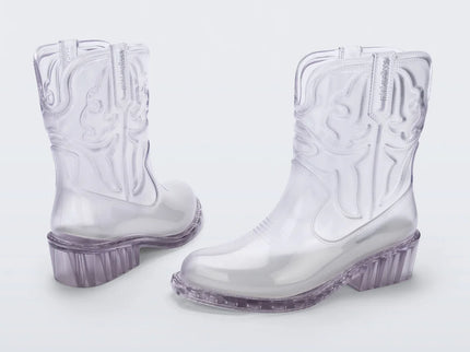 Mini Melissa Cowboy Boots - Clear