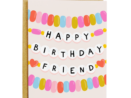 Friendship Bracelet Birthday Card