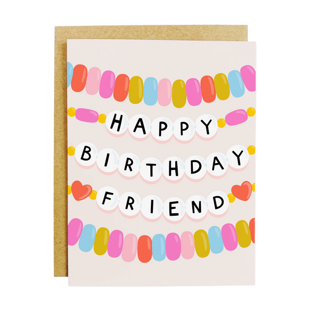 Friendship Bracelet Birthday Card