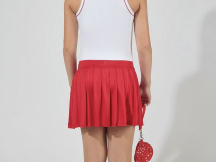 Pleated Skirt Set with Mini Purse