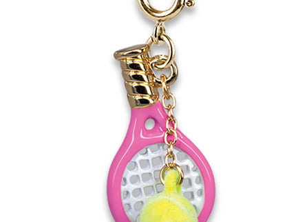 Gold Tennis Racquet Charm