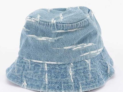 Denim Patched Kids Bucket Hat