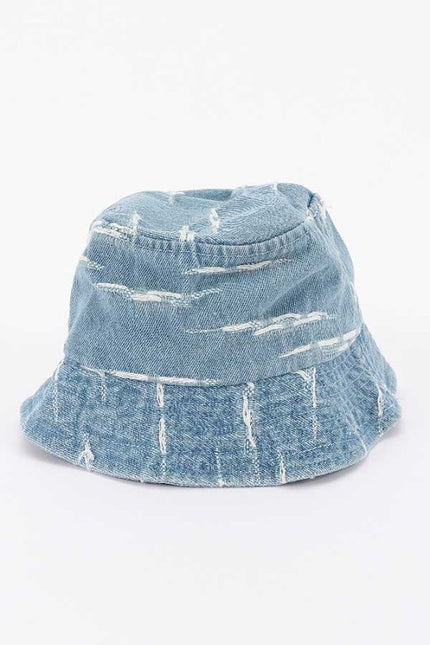 Denim Patched Kids Bucket Hat