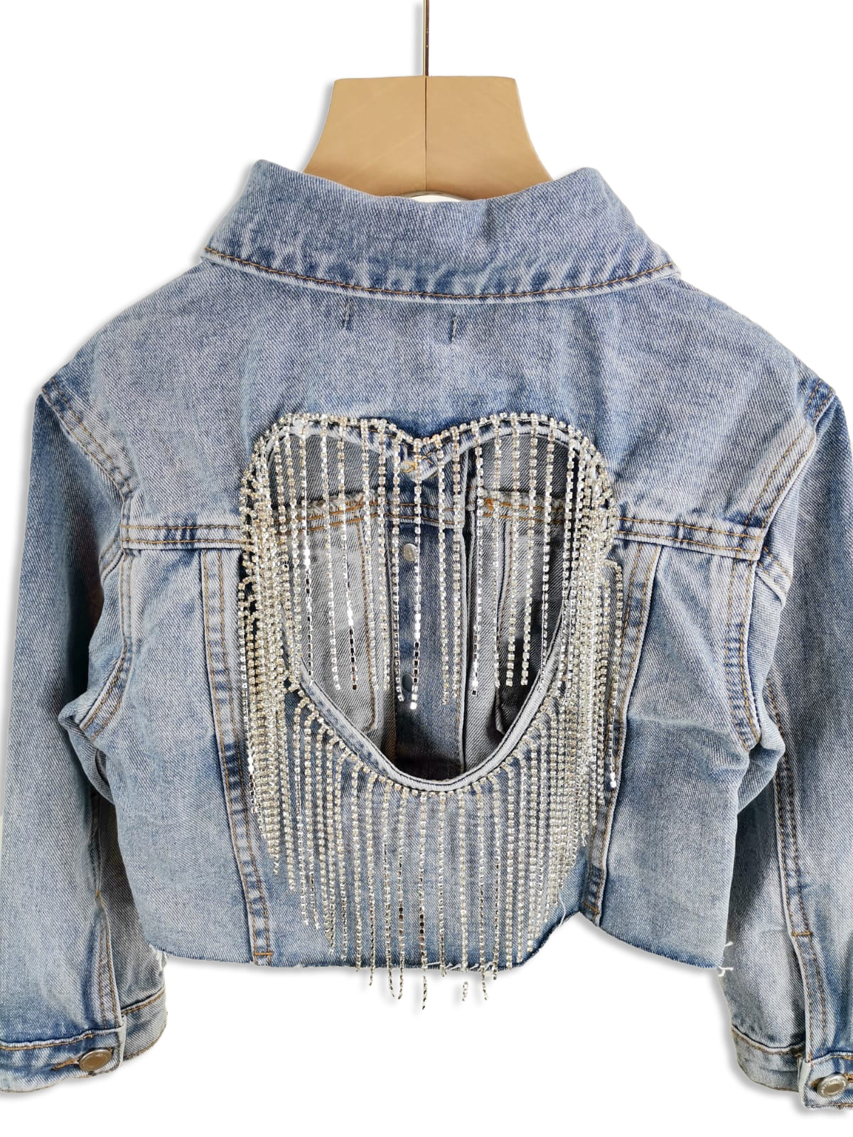 Sparkle Heart Denim Jacket