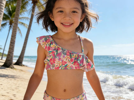 Girls Floral 2Pc Swim