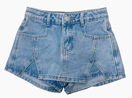 City Cool Denim Mini Skort