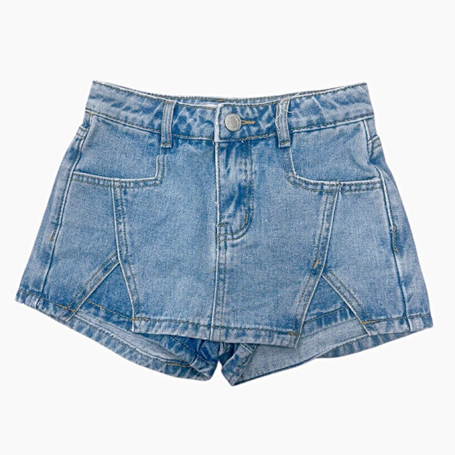 City Cool Denim Mini Skort