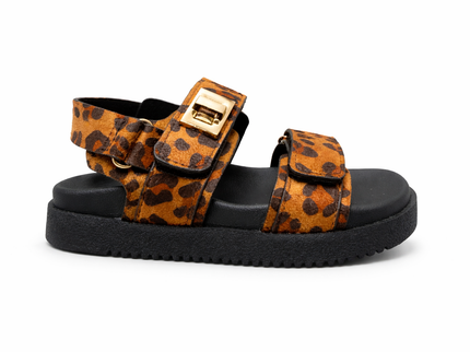 Girls Leopard Sandals
