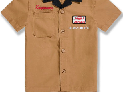 Boys Mechanics Top Brown