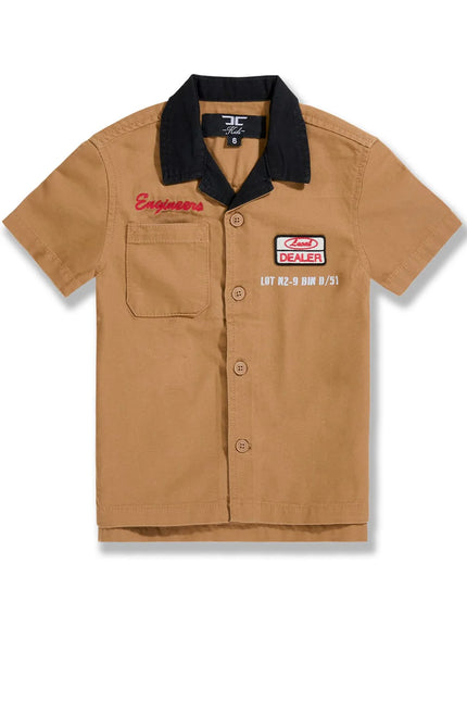 Boys Mechanics Top Brown