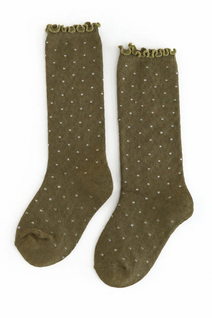 Dottie Knee Socks - Olive