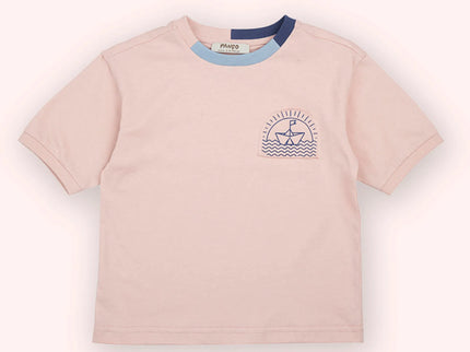 Boys Pink Sailboat Tee