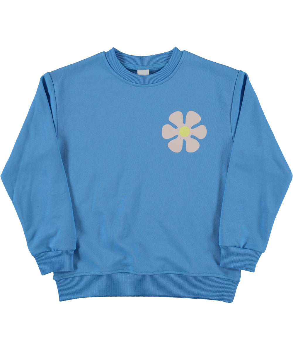 Blue All you Need is Love Crew Neck