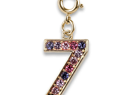 Gold Pink Multi 7 Charm